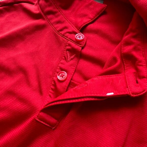 Red Callaway Opti Dry Golf Polo Shirt, Men's large short sleeve polo - Picture 5 of 6